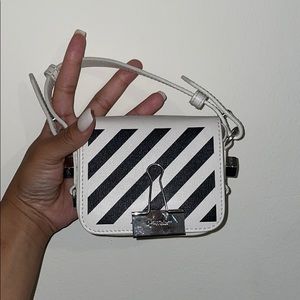 off white mini bag